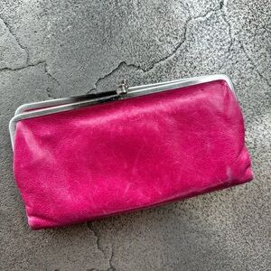Hobo wallet. Pink. 8.5 x 4.5